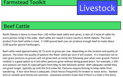 North Central North Dakota Livestock Guide